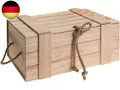 Produktbild: Schatzkiste Holzkiste mit Deckel und Kordel Dekokiste DIY Kiste Basteln