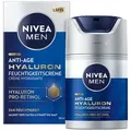 Produktbild: Nivea Men Tagescreme Anti-Age Hyaluron 24h schnell einziehend LSF15 50ml Packung, 1-tlg., mit Hyaluron