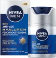 Produktbild: NIVEA MEN Anti-Age Hyaluron Feuchtigkeitscreme, Gesichtspflege für Männer mit Hyaluron, Pro-Retinol und LSF 15, Gesichtscreme für 24h Feuchtigkeit und sichtbare Faltenmilderung (50 ml)