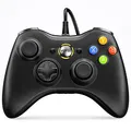 Produktbild: VOYEE Kabelgebundener Controller für Microsoft Xbox 360 & Slim/PC Windows 10 8 7, Schwarz