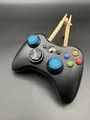 Produktbild: Original Microsoft Xbox 360 Wireless Controller – Schwarz – Gebraucht