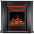 Produktbild: Juskys Elektrokamin Dreieckig mit Heizung & Flammeneffekt 1000/2000 W Schwarz