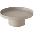 Produktbild: BOLTZE GRUPPE GmbH Tablett Deko-Tablett FLAIRE, Ø 26 cm, Silbergrau, Eisen, (1-tlg) beige