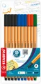 Produktbild: STABILO Fineliner STABILO point 88 Fineliner - 0,4 mm - 10er Set - 4 Farben