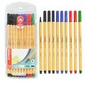 Produktbild: STABILO Punkt 88 Fineliner Stifte - 0.4mm Fein Spitze - Mixed Pack 10