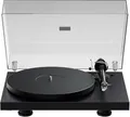 Produktbild: Pro-Ject Debut Evo 2, Audiophiler Plattenspieler der nächsten Generation mit Carbon Tonarm und elektronischer Geschwindigkeitsumschaltung, Made in Europe (Schwarz Satin)