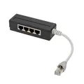 Produktbild: Ethernet Netzwerk RJ45 LAN Verteiler Splitter CAT 1 Zu 4 Port Adapterkabel DSL