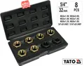 Produktbild: YATO Gewinde Reparatur Satz Antriebswelle Gelenkwelle Gewindeschneider 8 Tlg Set