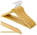 Produktbild: Ruhhy Kleiderbügel Holzbügel Kleideraufhänger, (Spar-Set, 10-tlg), ergonomische Form