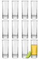 Produktbild: 12 Schnapsgläser Hoch aus Glas 5cl - Spülmaschinenfest - Standfest dank dicke...