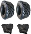 Produktbild: 2x Schlauch + 2x 13x5.00-6 Reifen WAVE Rasenreifen Rasenmäherreifen Reifen für Rasentraktor Aufsitzmäher Schneeräumer und landwirtschaftliche Maschinen 13 x 5-6 13x5-6 13 x 5.00-6 Mantel Rasenreifen Reifenmantel