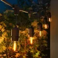 Produktbild: Ledvion - LED Lichterkette Außen, 35M, IP65, 35W, Warm, 220-240V, Silber, Outdoor Lichterkette Strom, Gartenbeleuchtung, Wasserdicht, Verknüpfbar - Schwarz
