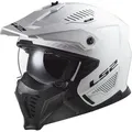 Produktbild: LS2 Motorradhelm OF606 Drifter Trial Helm, Atmungsaktiv, Ratschenverschluss, ECE 22.06 weiß XXL (63/64)