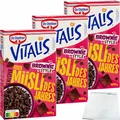 Produktbild: usy Bundle für Dr. Oetker Vitalis Knusper Müsli des Jahres Brownie Style 3er Pack (3x400g Packung) + usy Block