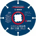 Produktbild: Bosch Expert Carbide Multi Wheel X-LOCK - Schneidscheibe - für Kunststoff, Holz mit Nägeln, Hartholz, Gipskartonplatte - 115 mm