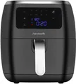 Produktbild: Hanseatic HFH1800-6BD XXL Heißluftfritteuse 6L Dörrfunktion Touch Display (B)