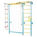 Produktbild: VEVOR Sprossenwand Turnwand Klettergerüst für Kleinkinder, 7-in-1-Kletterspielset mit schwedischer Leiter aus Karbonstahl, Klimmzugstange & Strickle