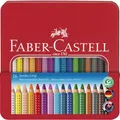 Produktbild: Faber-Castell Buntstifte Jumbo Grip 110916, farbig sortiert, im Metalletui, 16 Stück