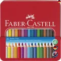 Produktbild: FABER-CASTELL 110916 - Jumbo Buntstifte Set Grip, 16 Stifte im Metalletui