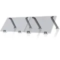 Produktbild: Zelsius Universal Solarmodul Halterung Set mit verstellbarem Winkel | Aluminium Montageset für zwei Panele | Panelhalterung mit Teleskopmechanismus, Befestigungsset | Solarmodulbefestigung