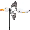 Produktbild: HQ HIGH QUALITY DESIGN Windspiration - Paradise Seagull, UV-beständige und wetterfeste Windspiel Deko für Garten, Terrasse und Balkon - H42xT42cm, Ø: 40cm, Windrad inkl. Standstab