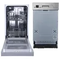 Produktbild: PKM teilintegrierbarer Geschirrspüler GSP9-6TI silberfarben