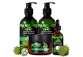 Produktbild: ALIVER Haarpflege-Set Shampoo Conditioner Haarmaske Haaröl Rizinus Vegan