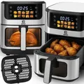 Produktbild: Heißluftfritteuse 6.5L, Friteuse Heissluft 1800 W, Heissluftfriteuse 10 Programmen, Warmhalten, 20 Rezepte, für 6-10 Personen, Air Fryer Retoo - Schwarz