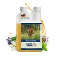 Produktbild: Happy Horse Relax- & Nervensaft für Pferde – 1000 ml – mit Baldrian & Lavendel – Ergänzungsfuttermittel für Pferde – Pflanzliche Rezeptur – Made in Germany