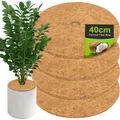 Produktbild: Kokosmatte für Pflanzen Ø 40 cm – 4er-Set Kokosscheibe für Blumentopf & Garten