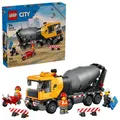 Produktbild: LEGO 60478 City Betonmischer, Schubkarre, 2 Absperrungen, 3 Minifiguren