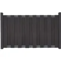 Produktbild: Groja Vorgartenzaun aus BPC 180 cm x 90 cm Anthrazit Querriegel DB703