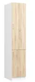 Produktbild: BDW - Vorratsschrank Küche - Küchenschrank Schmal - Schrank 40 cm breit, 205 cm hoch, 57 cm tief - Geräumiger Hochschrank für Vorräte, Küchenutensilien und mehr - Küchenschrank Weiss/Eiche Sonoma