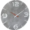 Produktbild: Tfa Dostmann - 60.3536.15 Funk Wanduhr 350 mm x 35 mm Beton-Grau
