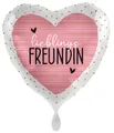 Produktbild: Lieblingsfreundin Folienballon Herz 43cm 17 Inch