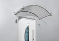 Produktbild: Gutta Bremen Polycarbonat Rundbogenvordach 1600 x 900 x 300 mm - Edelstahloptik / Klar - 7210133