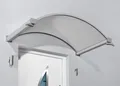 Produktbild: Gutta Vordach Rundbogenvordach NO hell 160 x 90 x 30 cm edelstahloptik
