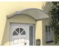 Produktbild: Gutta Rundbogenvordach Typ NO edelstahloptik 160x90 cm Polycarbonat Stegplatte k