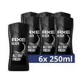 Produktbild: Axe Black 3in1 Duschgel Shampoo Bodywash Frische Duft dermatologisch 6x250ml