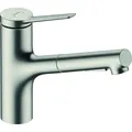 Produktbild: hansgrohe Zesis M33 Einhebel-Küchenmischer 150, Ausziehbrause, 2 Strahlarten, 74820 (74820800)