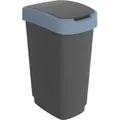 Produktbild: Rotho Abfalleimer 50 L Twist - Swingeimer 40,1 x 29,8 x 60,2 cm - Mülleimer Kunststoff - Müllbehälter - Abfallsammler Schwing- oder Klapp-Funktion - Bunt