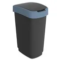 Produktbild: Rotho Twist Abfallbehälter 50l Horizontblau Anthrazit