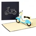 Produktbild: Colognecards Pop-Up Karte Vespa blau