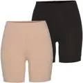 Produktbild: Radlerhose TAMARIS, Damen, Gr. 36, N-Gr, schwarz (puder, schwarz), Jersey, Obermaterial: 95% Baumwolle, 5% Elasthan. Obermaterial weiß: 95% Baumwolle, 5% Elasthan, Basic, sehr figurbetont kurz, Hosen Radlerhose, zum Unterziehen unter Kleidern und Röcken - im Set