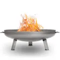 Produktbild: Czaja Feuerschalen® Edelstahl Feuerschale Bonn Ø 80 cm - mit Wasserablaufbohrung - aus rostfreiem, hitzebeständigem Edelstahl, Rostfreie Feuerschale für den Garten und Terrasse