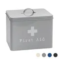 Produktbild: Vintage Metall Erste-Hilfe-Box 2-Tier-Medizin-Speicher 29cm grau