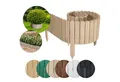 Produktbild: Floranica Palisade Beeteinfassung Beetumrandung Rasenkante Flexibler Rollborder Palisade, LxH: 200x20 cm, Unbehandelt, Dekozaun Holzzaun Umzäunung Garten Beeten Blumenbeeten Kräutergarten