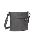 Produktbild: Zwei Damen Handtasche Mademoiselle.M M8 Crossbody Bag 3 L Umhängetasche aus Kunstleder mit Geheimfach & Hauptfach mit Reißverschluss, inkl. kurzem & langen abnehmbaren Schultergurt (rock)