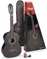 Produktbild: Stagg Konzertgitarre C440 M BLK PACK 4/4 Konzertgitarre schwarz matt klassische Gitarre ...