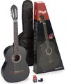 Produktbild: Gitarren Set 4/4 schwarz matt, Stagg, inkl. Tasche u. Stimmgerät